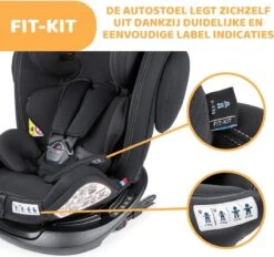 Chicco Autostoel Unico PLUS - Groep 0 1 2 3 - Isofix Bevestiging -Verstelbare Hoofdsteun - Zwart -Babyproducten Korting Winkel 1200x1126