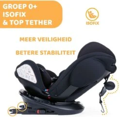 Chicco Autostoel Unico PLUS - Groep 0 1 2 3 - Isofix Bevestiging -Verstelbare Hoofdsteun - Zwart -Babyproducten Korting Winkel 1200x1171 2