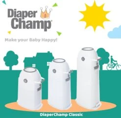 Luieremmer Large Zilver - Groot - Zonder Navulling - Geschikt Voor Pampers En Huggies - Stoma -Babyproducten Korting Winkel 1200x1178 1