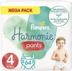 Pampers® Pampers - Harmonie Pants - Maat 4 - Megapack - 64 Luierbroekjes -Babyproducten Korting Winkel 1200x1196