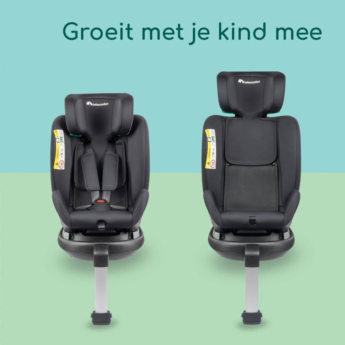 Bebeconfort EvolveFix Plus I-Size - Autostoel - Black Mist - Vanaf De Geboorte Tot 12 Jaar 13 Bebeconfort EvolveFix Plus I-Size - Autostoel - Black Mist - Vanaf De Geboorte Tot 12 Jaar - Afbeelding 11
