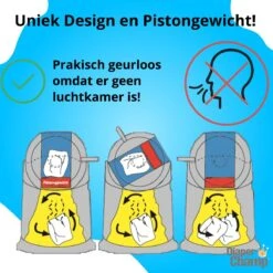 Luieremmer Large Zilver - Groot - Zonder Navulling - Geschikt Voor Pampers En Huggies - Stoma -Babyproducten Korting Winkel 1200x1200 32