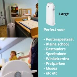 Luieremmer Large Zilver - Groot - Zonder Navulling - Geschikt Voor Pampers En Huggies - Stoma -Babyproducten Korting Winkel 1200x1200 33