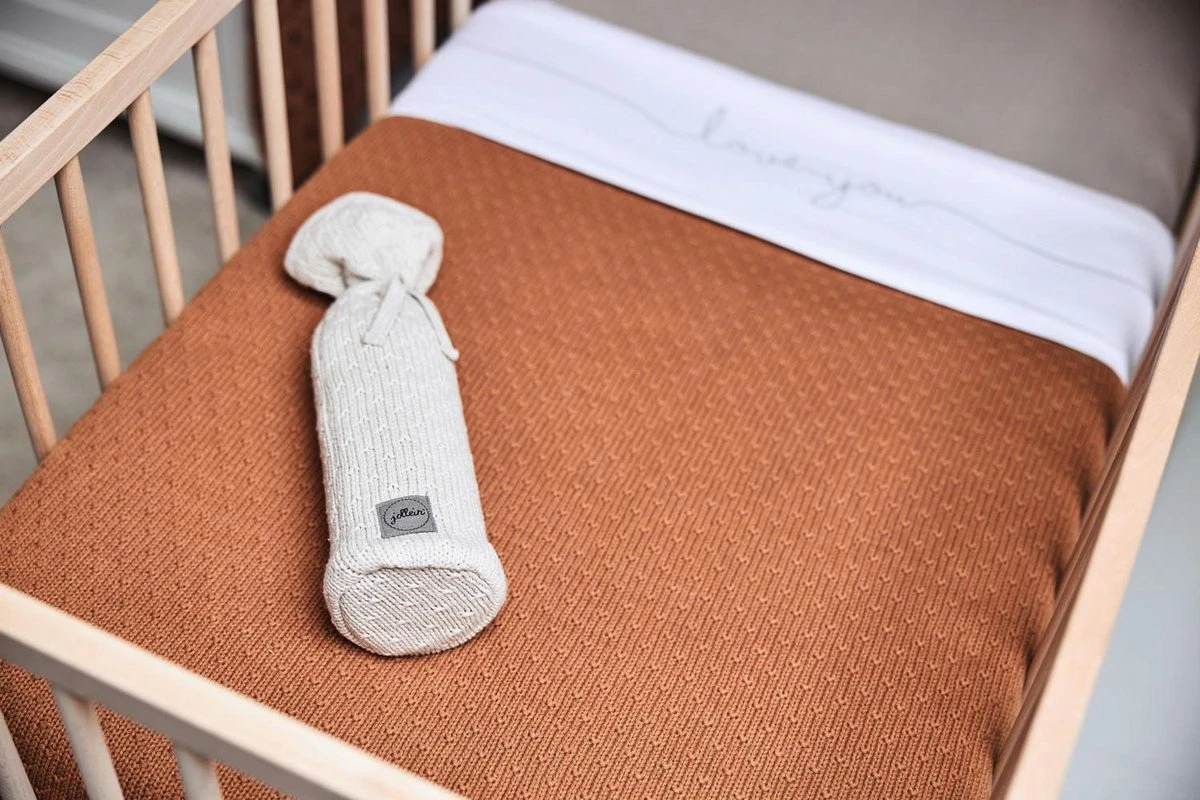 Jollein Baby Laken Wieg 75x100cm Love You - Nougat 17 Jollein Baby Laken Wieg 75x100cm Love You - Nougat - Afbeelding 15