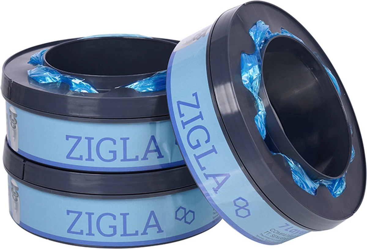 Zigla – 3x Luieremmer Navulling – Navulcassette - Geschikt Voor Tommee Tippee Sangenic Tec 3 Zigla – 3x Luieremmer Navulling – Navulcassette - Geschikt Voor Tommee Tippee Sangenic Tec