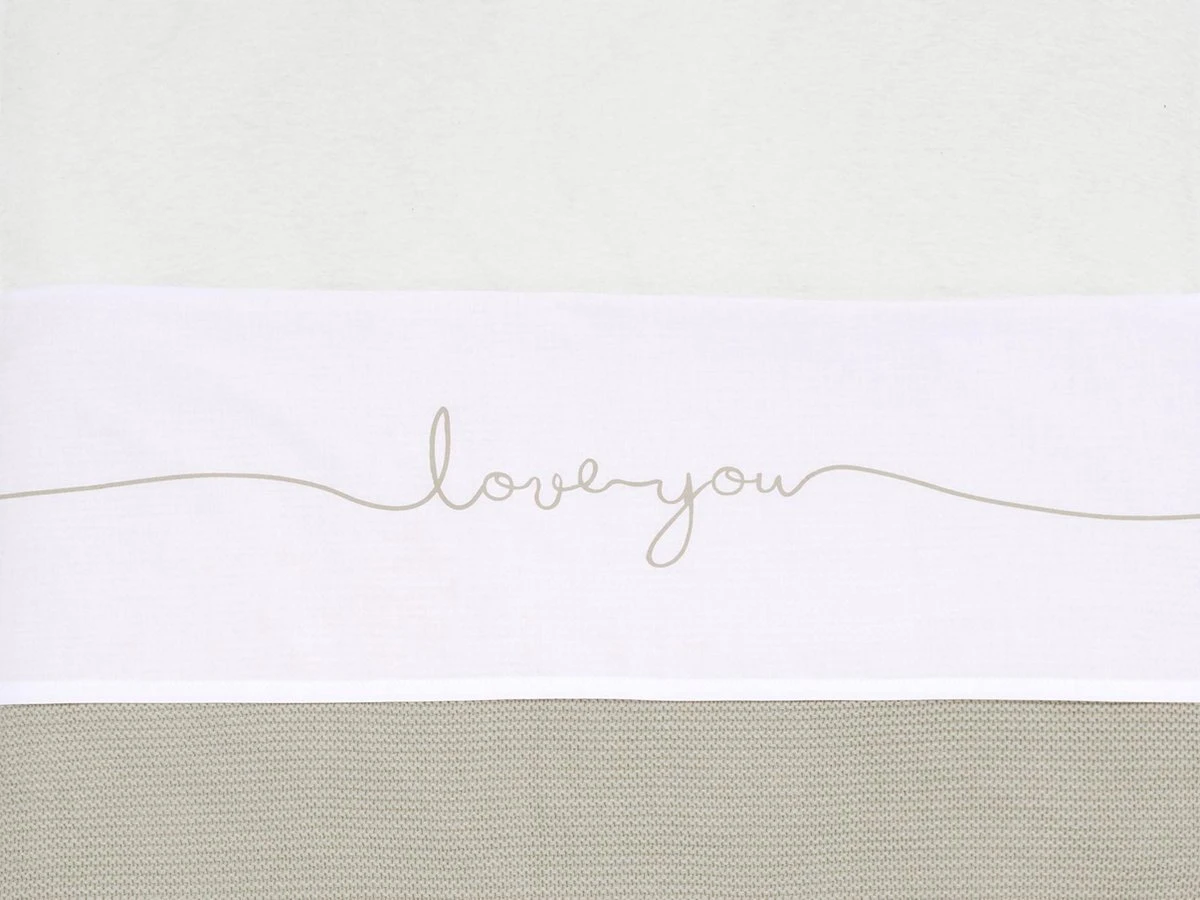 Jollein Baby Laken Wieg 75x100cm Love You - Nougat 15 Jollein Baby Laken Wieg 75x100cm Love You - Nougat - Afbeelding 13