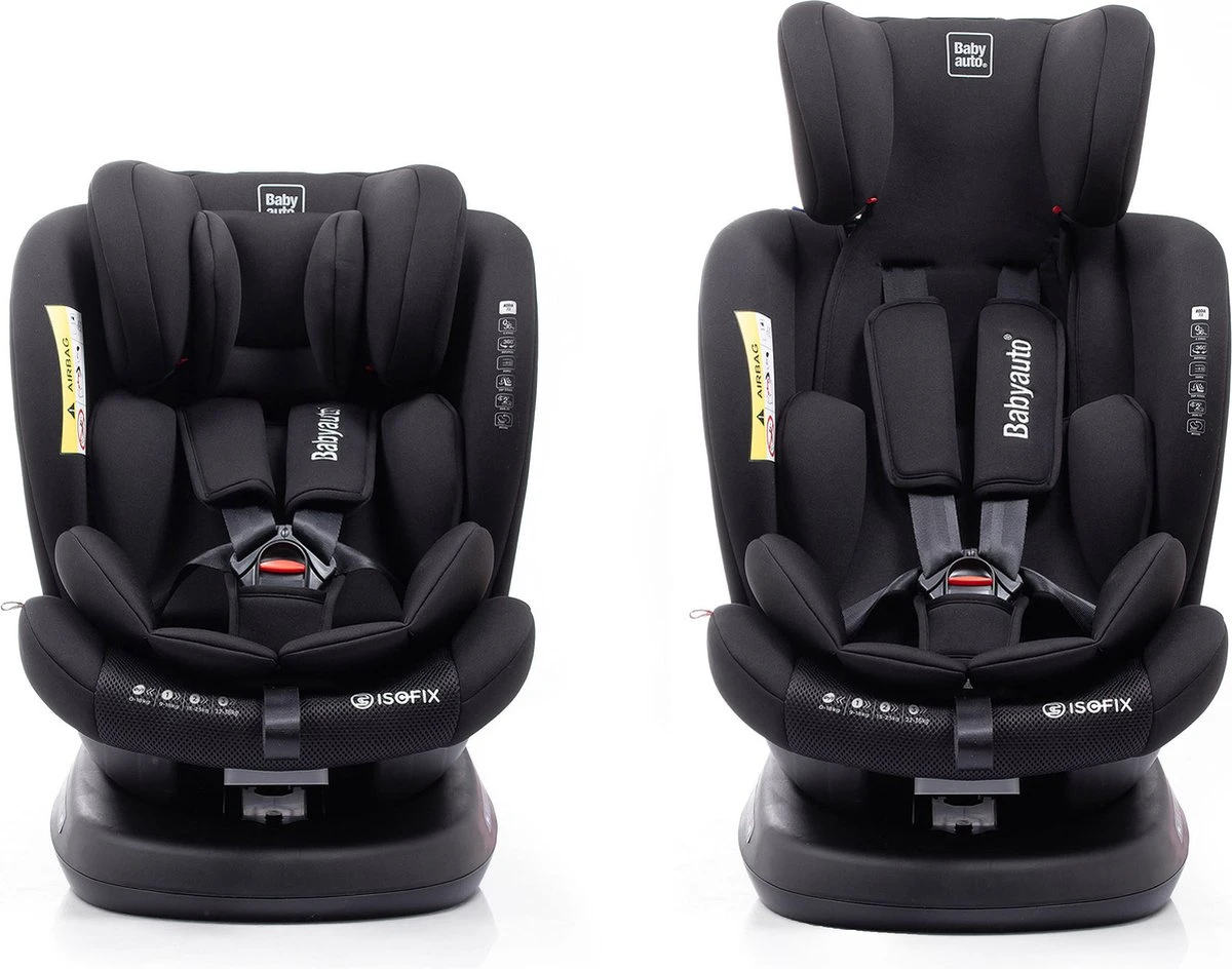Autostoel Babyauto Rodia 360° Met Isofix - Groep 0+/1/2/3 Zwart (0-36kg) 4 Autostoel Babyauto Rodia 360° Met Isofix - Groep 0+/1/2/3 Zwart (0-36kg) - Afbeelding 2