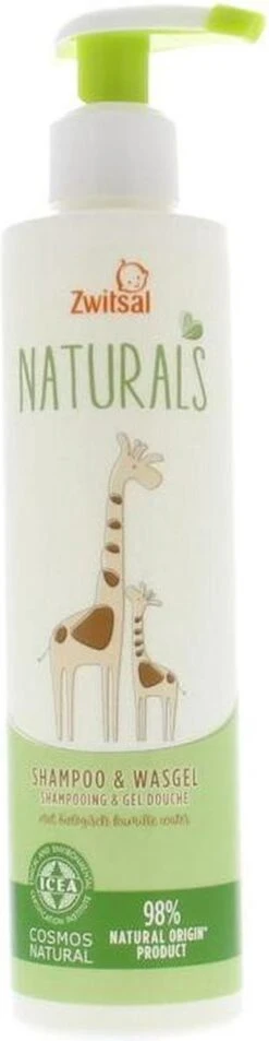 Zwitsal Naturals Shampoo&Wasgel 250ml -Babyproducten Korting Winkel 311x1200