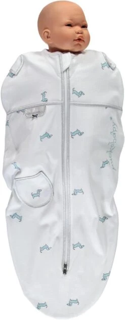 Puckababy Inbakerslaapzak Original Mini 3-6m - White Pucky -Babyproducten Korting Winkel 470x1200