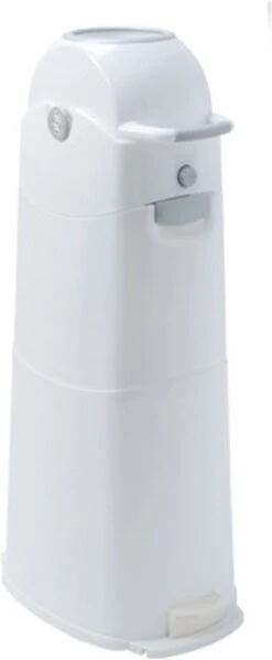 Luieremmer Large Zilver - Groot - Zonder Navulling - Geschikt Voor Pampers En Huggies - Stoma -Babyproducten Korting Winkel 495x1200