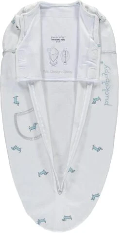 Puckababy Inbakerslaapzak Original Mini 3-6m - White Pucky -Babyproducten Korting Winkel 621x1200