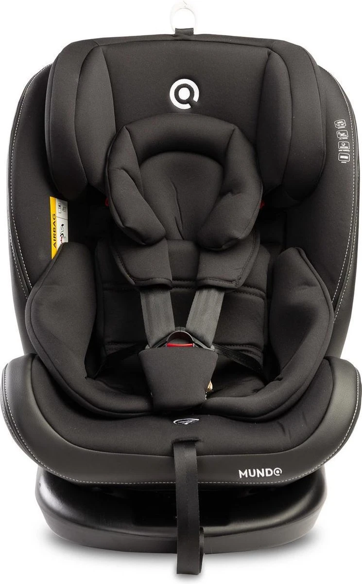 MUNDO 0-36 KG ISOFIX - 360 Graden Draaibaar Zwart 4 MUNDO 0-36 KG ISOFIX - 360 Graden Draaibaar Zwart - Afbeelding 2