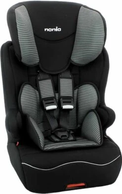 Nania - Racer ISOFIX - Meegroei Autostoel Groep 1 2 3 - Van 9 Tot 36 Kg - Donkergrijs -Babyproducten Korting Winkel 752x1200 1