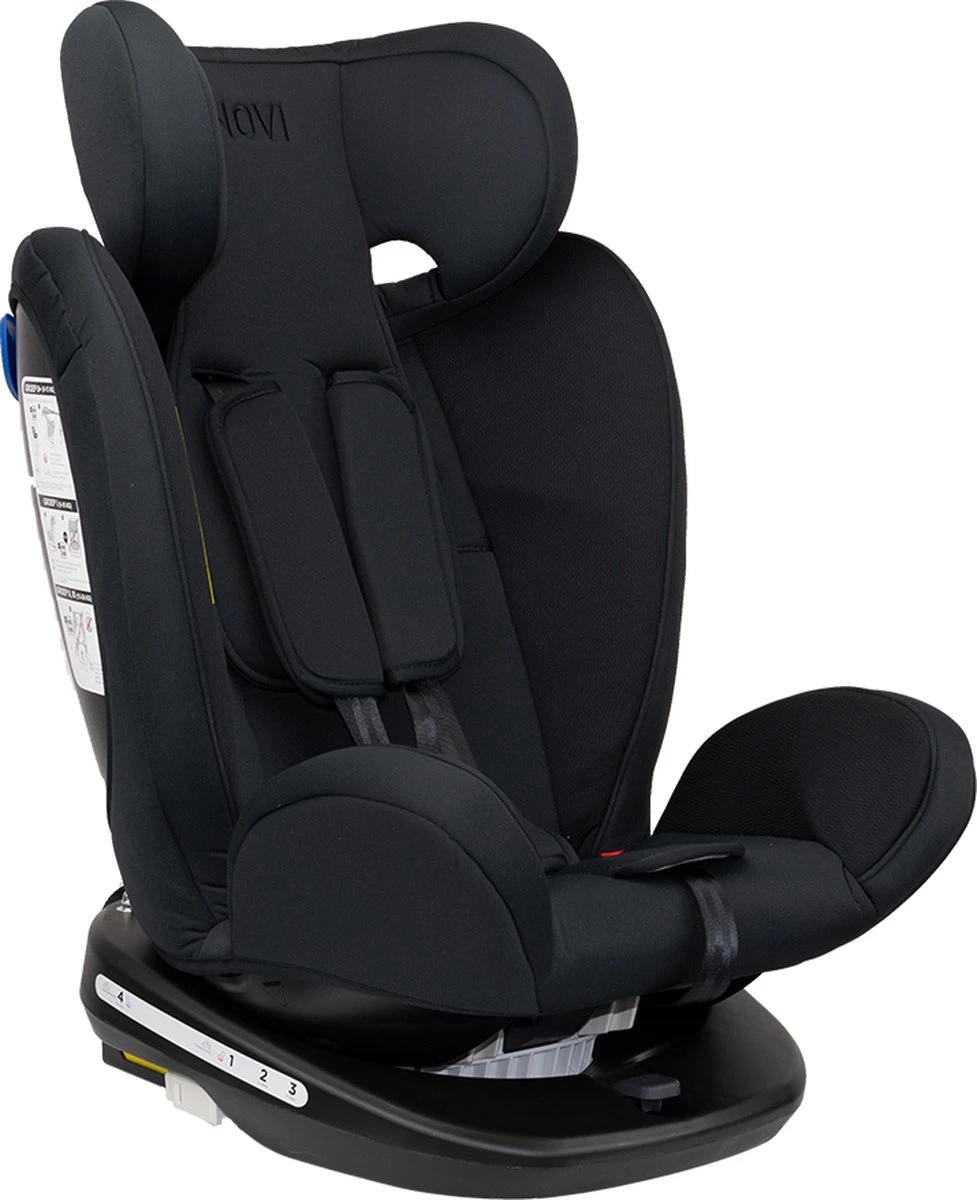 Autostoel Novi Baby® Goliath Premium 0-1-2-3 Isofix Rotation All Black 6 Autostoel Novi Baby® Goliath Premium 0-1-2-3 Isofix Rotation All Black - Afbeelding 4