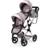 Bayer Design Twin Neo Poppenwagen Grijs/roze, Met Vlinder -Babyproducten Korting Winkel bayer design twin neo poppenwagen grijs roze met vlinder a313430