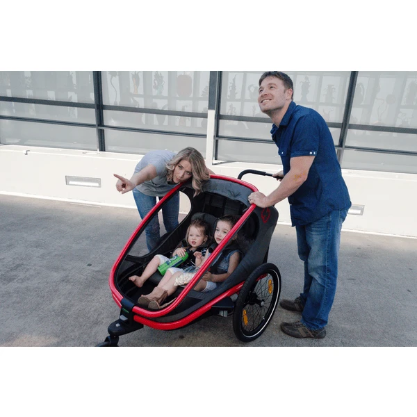 Hamax Kinderfietskar Outback Met Rugleuningverstelling Green Black 4 Hamax Kinderfietskar Outback Met Rugleuningverstelling Green Black - Afbeelding 2