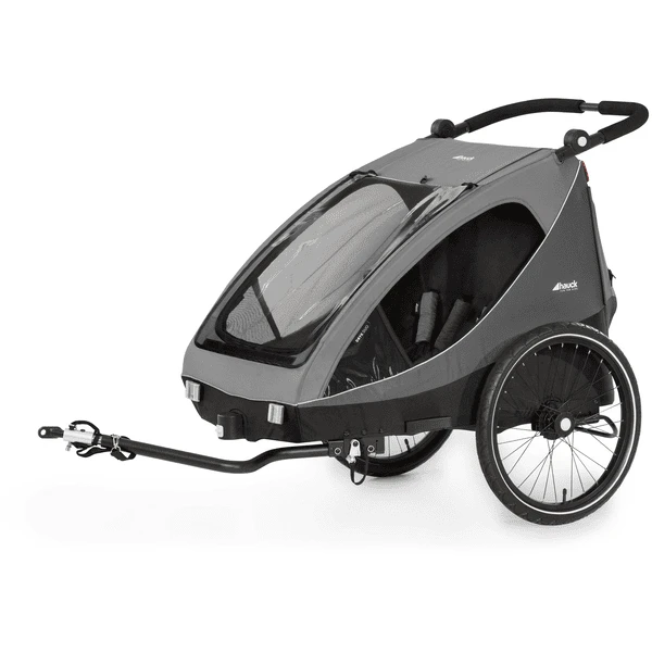 Hauck 2in1 Fietskar En Buggy Dryk Duo Grijs 3 Hauck 2in1 Fietskar En Buggy Dryk Duo Grijs