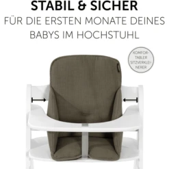 Hauck Kinderstoelkussen Alpha Cosy Select Waffle Piqué Olive -Babyproducten Korting Winkel hauck kinderstoelkussen alpha cosy select waffle pique olive a371645 2