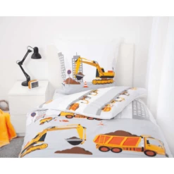 HERDING Beddengoed Bouwplaats 135 X 200 Cm -Babyproducten Korting Winkel herding beddengoed bouwplaats 135 x 200 cm a360539 3