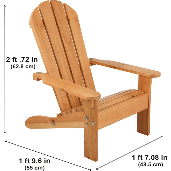 Kidkraft ® Adirondack Stoel - Honingkleurig 6 Kidkraft ® Adirondack Stoel - Honingkleurig - Afbeelding 4
