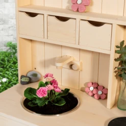 MUDDY BUDDY Buitenspeelkeuken "Explorer" Naturel -Babyproducten Korting Winkel muddy buddy buitenspeelkeuken explorer naturel a412339 2