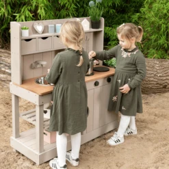 MUDDY BUDDY Buitenspeelkeuken "Explorer" Warm Grijs -Babyproducten Korting Winkel muddy buddy buitenspeelkeuken explorer warm grijs a412340 4