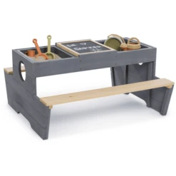 MUDDY BUDDY Speeltafel "Creator" Naturel Wolkengrijs -Babyproducten Korting Winkel muddy buddy speeltafel creator naturel wolkengrijs a412358 3