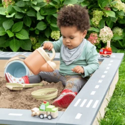 MUDDY BUDDY Zandbak "Beach Rebel" Naturel Lavagrijs -Babyproducten Korting Winkel muddy buddy zandbak beach rebel naturel lavagrijs a412354 3
