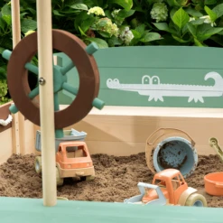 MUDDY BUDDY Zandbak "Jungle King" Natural-salie-mokka 11 MUDDY BUDDY Zandbak "Jungle King" Natural-salie-mokka -Babyproducten Korting Winkel muddy buddy zandbak jungle king natural salie mokka a412349 4