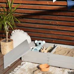 MUDDY BUDDY Zandbak "Space Saver" Warm Grijs -Babyproducten Korting Winkel muddy buddy zandbak space saver warm grijs a412568 4