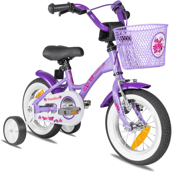 PROMETHEUS BICYCLES ® Kinderfiets 12" Vanaf 3 Jaar Met Zijwieltjes In Paars & Wit 3 PROMETHEUS BICYCLES ® Kinderfiets 12" Vanaf 3 Jaar Met Zijwieltjes In Paars & Wit