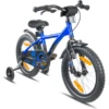 PROMETHEUS BICYCLES ® Kinderfiets 16", Blauw Zwart Met Zijwieltjes -Babyproducten Korting Winkel prometheus bicycles kinderfiets 16 blauw zwart met zijwieltjes a376639