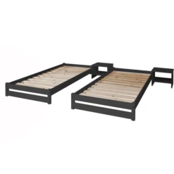 TiCAA Stapelligstoel Nadine 90 X 200 Cm Grenen Antraciet 9 TiCAA Stapelligstoel Nadine 90 X 200 Cm Grenen Antraciet -Babyproducten Korting Winkel ticaa stapelligstoel nadine 90 x 200 cm grenen antraciet a327489 2